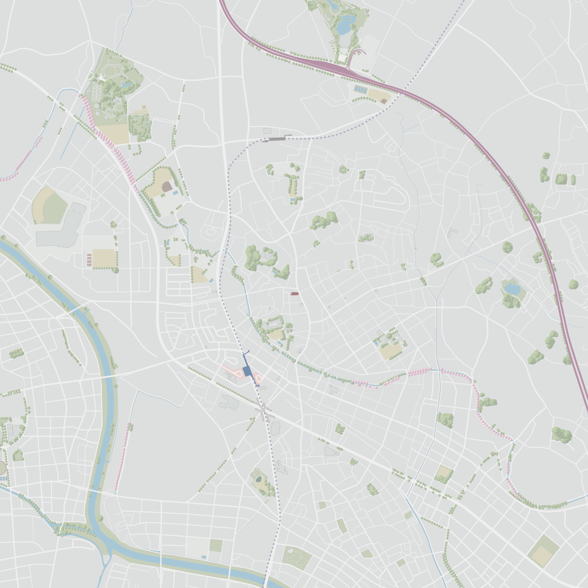 施設距離概念図